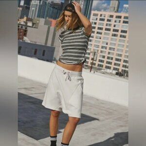 Free People FP Movement Pointbreak Harem Shorts Oversized White M